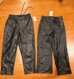 Faux leather pants - size M
