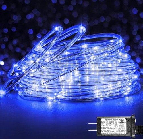 184 Foot Blue LED Rope Lights $30