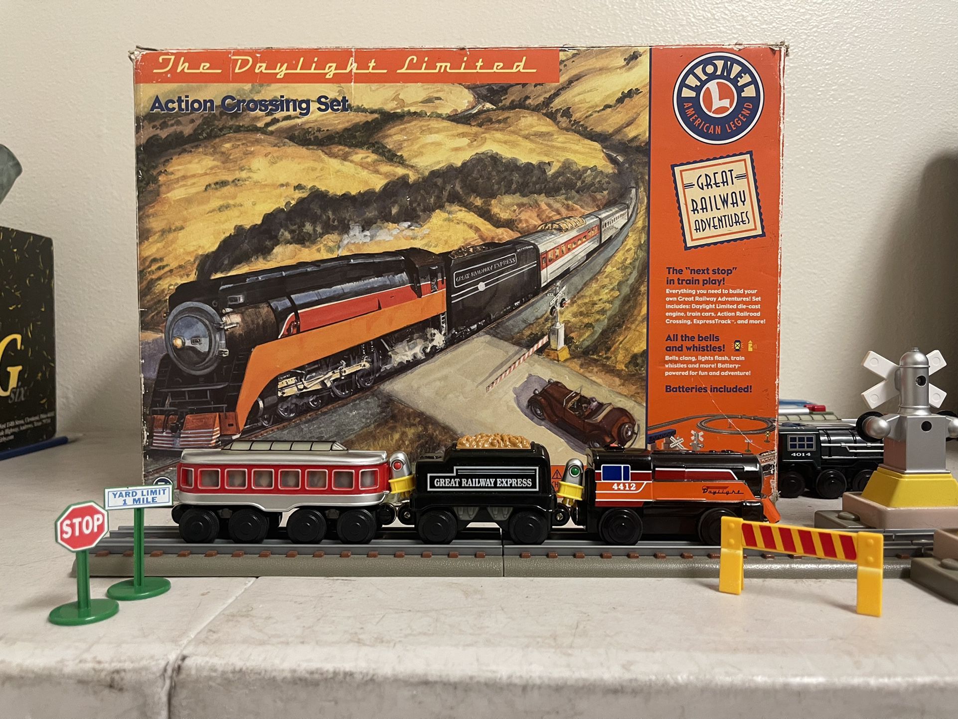 70$ Complete Lionel Learning Curve “Great Railway Adventures" Daylight Limited SET 1999