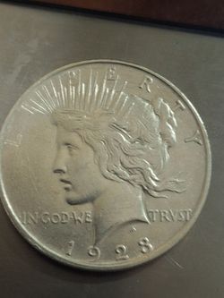 Moneda de plata  26.7g ex,celente estado