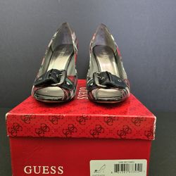 Size 7 Guess Peep Toe High Heels