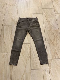 Zara Jeans Men Grey Distressed Wash Skinny Jeans Zara Men