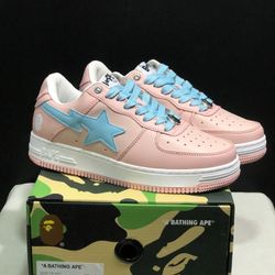 Bape Sta Low-Top Fashion Sneakers