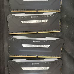 CORSAIR 16GB VENGEANCE RGB PRO Desktop Memory Kit (2 x 8GB, Black)