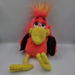 1998 Mathmatazz CJ Bird 16” Hand Puppet Plush Scott Foresman Math Orange