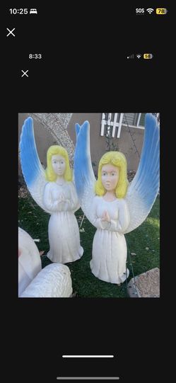 Angels Vintage Christmas Nativity 