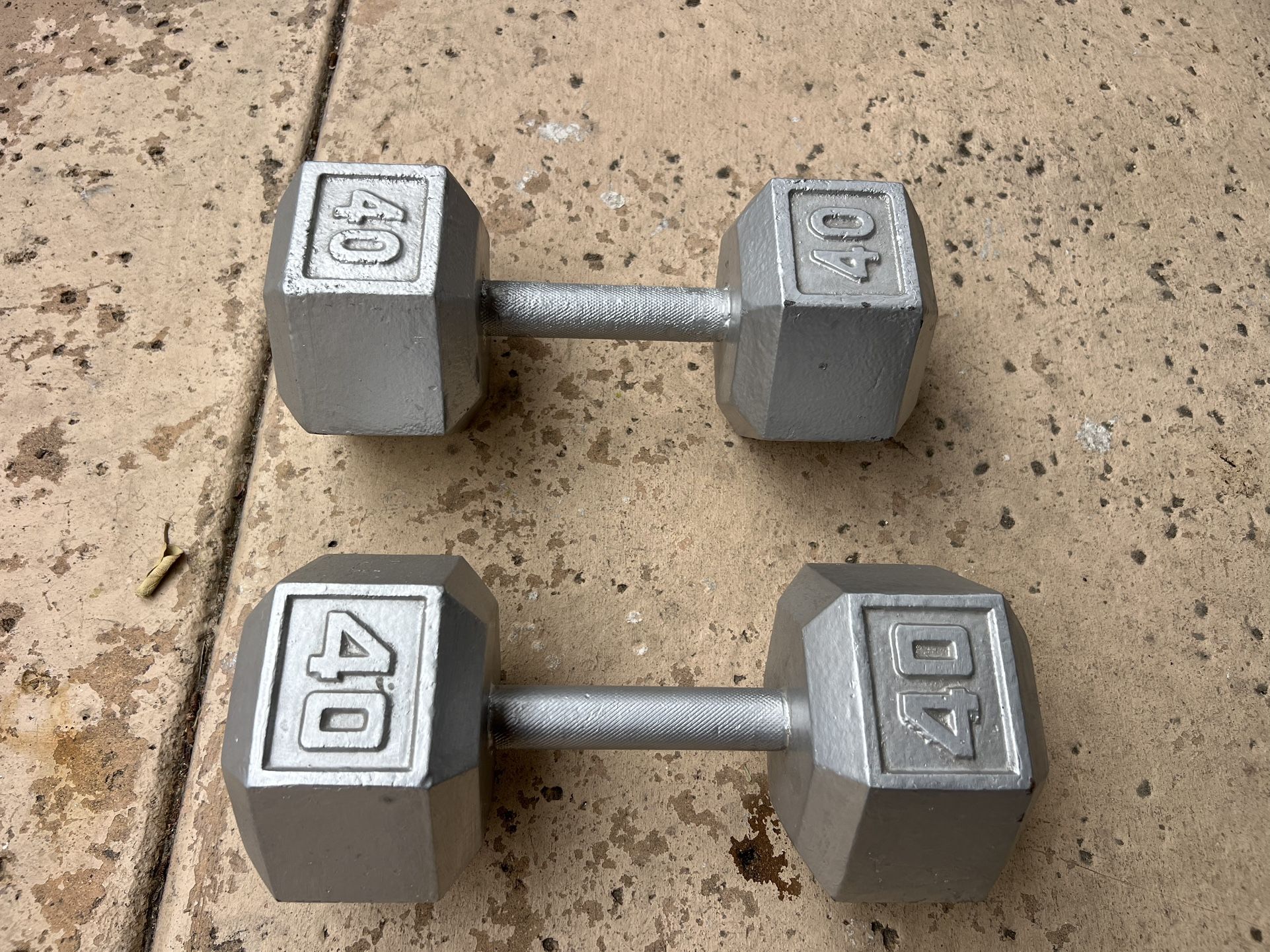 Pair Of 40lbs Dumbbells