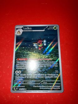 Ledian 144/142 Stellar Crown ILLUSTRATION RARE HOLO Pokemon Card