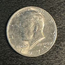 John F Kennedy 1973 Half dollar Coin (Super Rare) MINT ERROR 