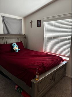 Queen Sled Bed frame
