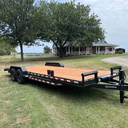 All New 2024 83x24 Heavy Duty Car Hauler Trailer 8 Lug 