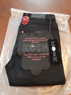 KASH DENIM PAINT AND CRYSTAL SPLATTERED DENIM- BLACK

