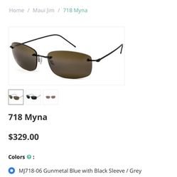 Maui Jim 718-25A Myna Sunglasses 