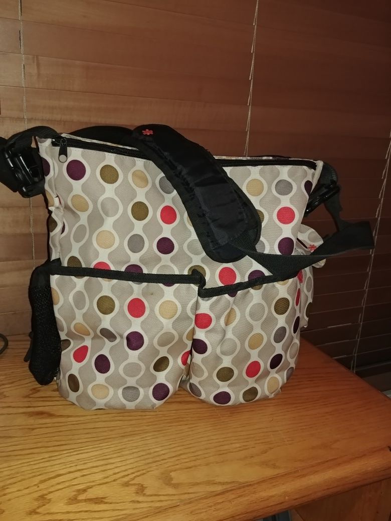 Skip Hop dot diaper bag