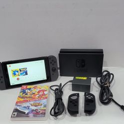 Nintendo Switch HAC-001 Unpatched - Low Serial with dock and Sonic Games