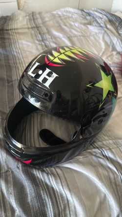 Full-Face Motorcycle Helmet Black Graphic