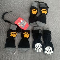Anti Slip Socks For Dog (medium Size) 3 Pairs