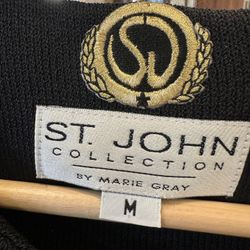 St. John Collection Black Knit Jacket – Size M