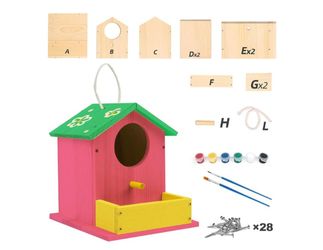 DIY wooden birdhouse kit-New