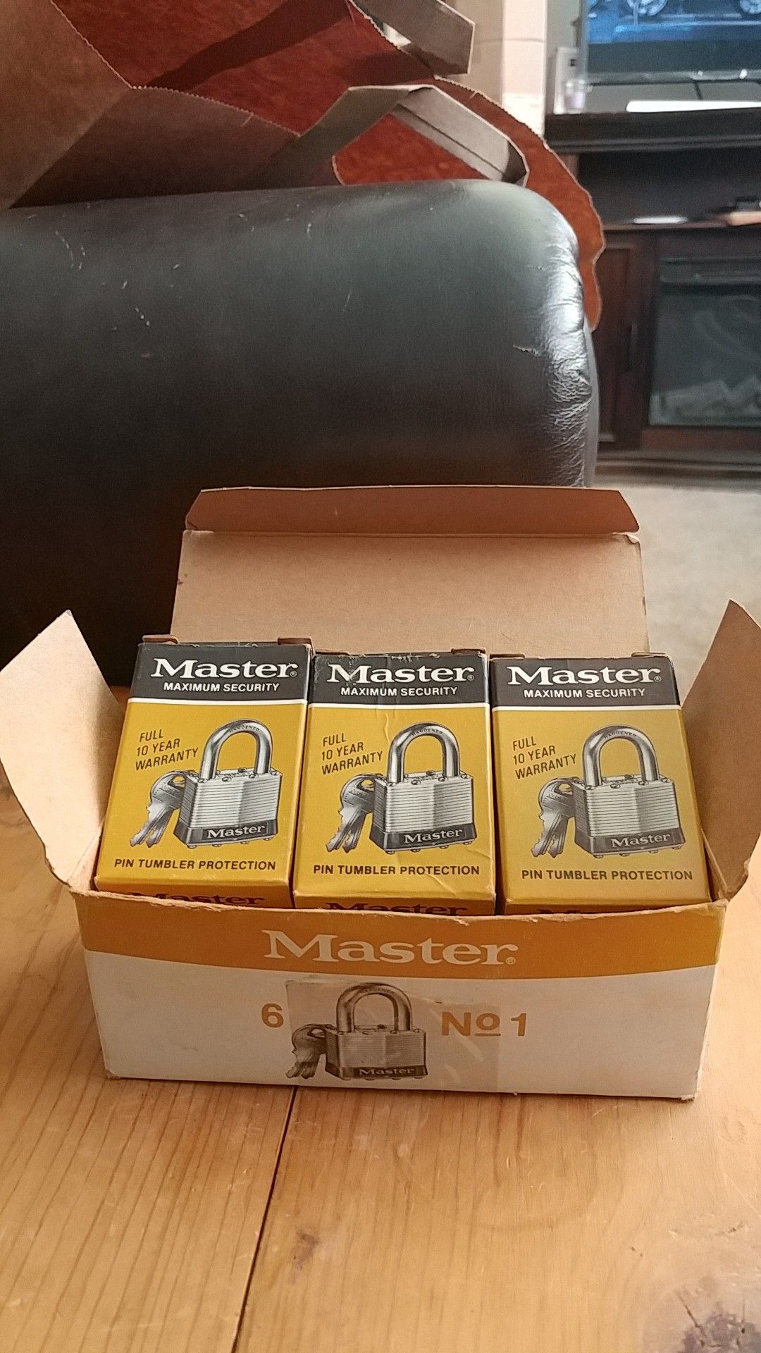 Box of 6 MasterLocksKeyedAlike