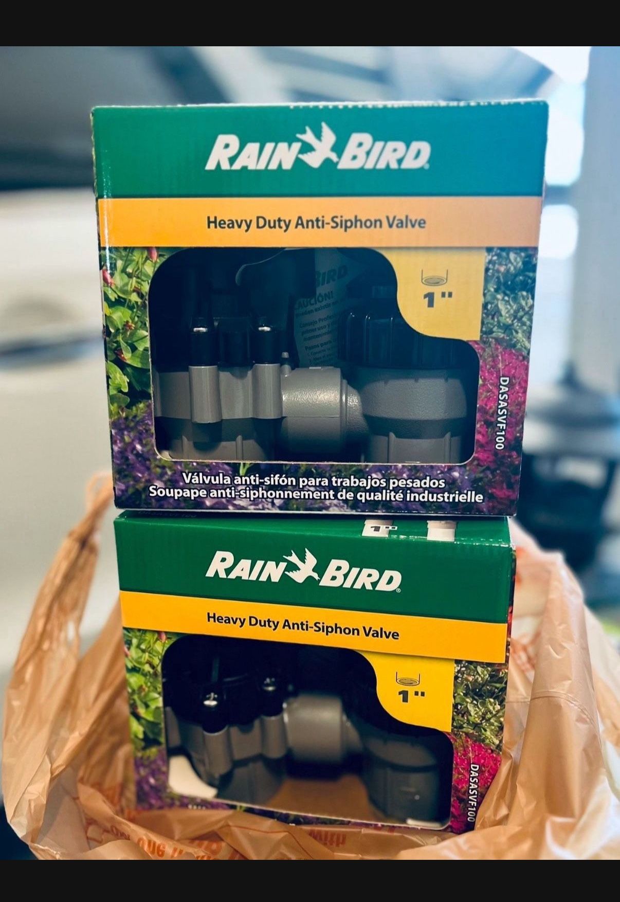 2x NEW Rain Bird Heavy Duty Irrigation 1” Anti-Siphon Valve