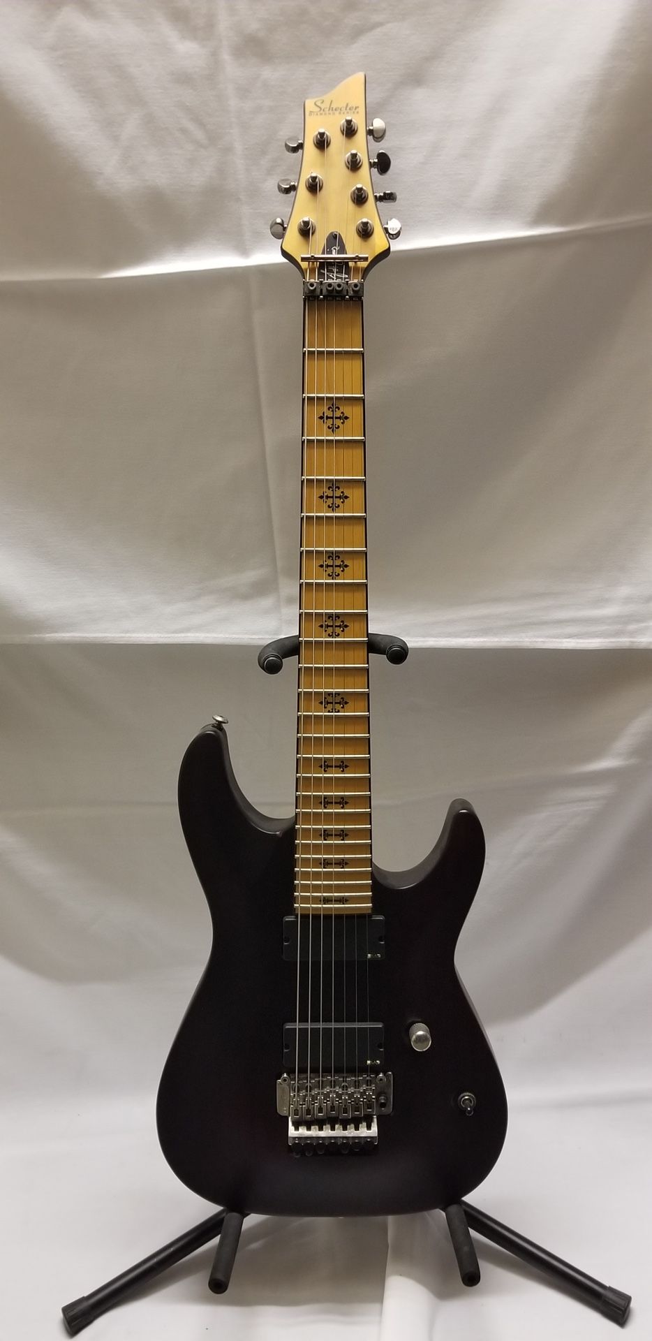 Schecter Jeff Loomis Signature-7FR with EMG Pickups Vampyre Red Satin 7 String Electric Guitar