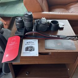 Canon EOS Rebel T5 With 2 Lenses