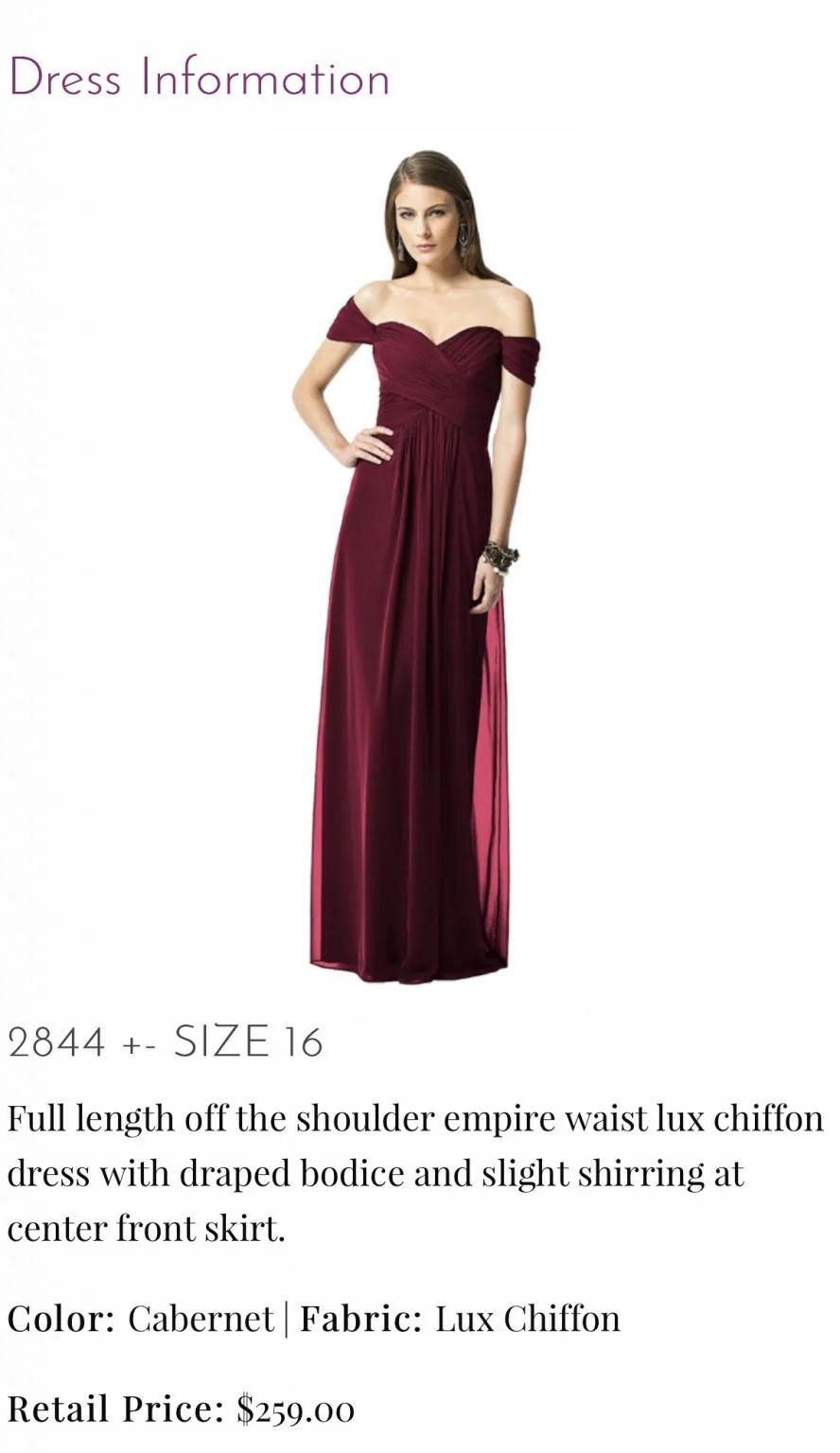 Bridesmaid Dress