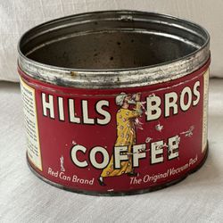 Hills Bros Vintage Coffee Can 
