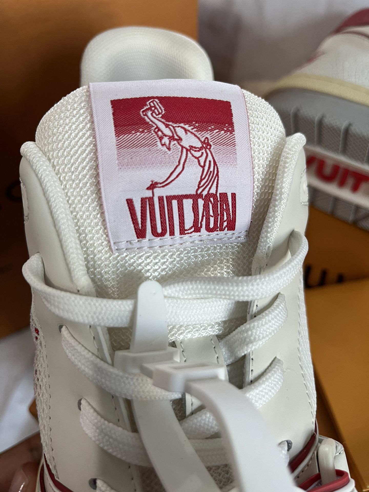 SALEOFF Louis Vuitton Trainer Red White Sneaker - USALast