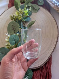 Clear glass votive candle holders (12 pack)