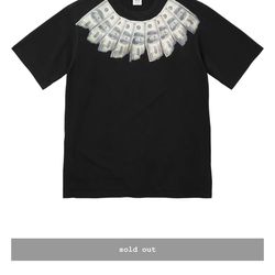 Supreme x MM6 money top tee black