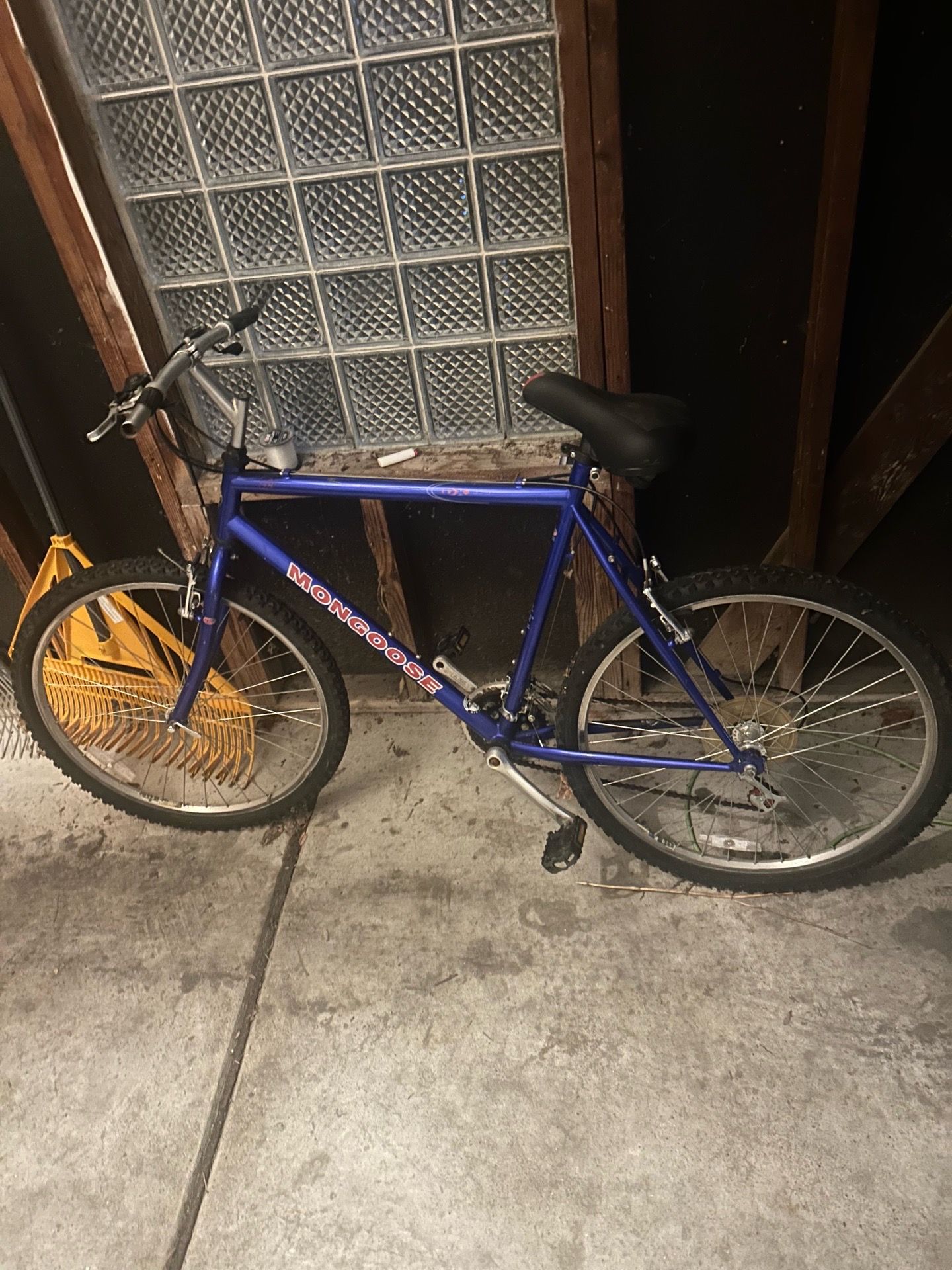 Mongoose bike , blue , lager seat
