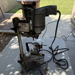 Sears Roebuck Craftsman Drill Press & Black & Decker Gig Saw Attachment 