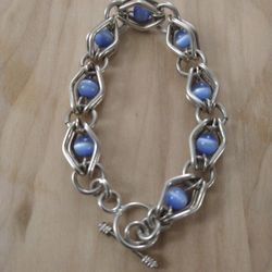 925 Cat Eyes Silver Bracelet 
