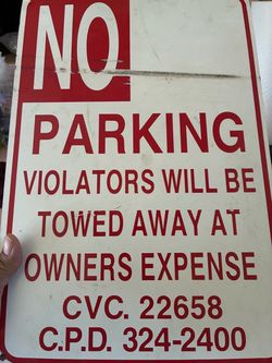 Metal sign