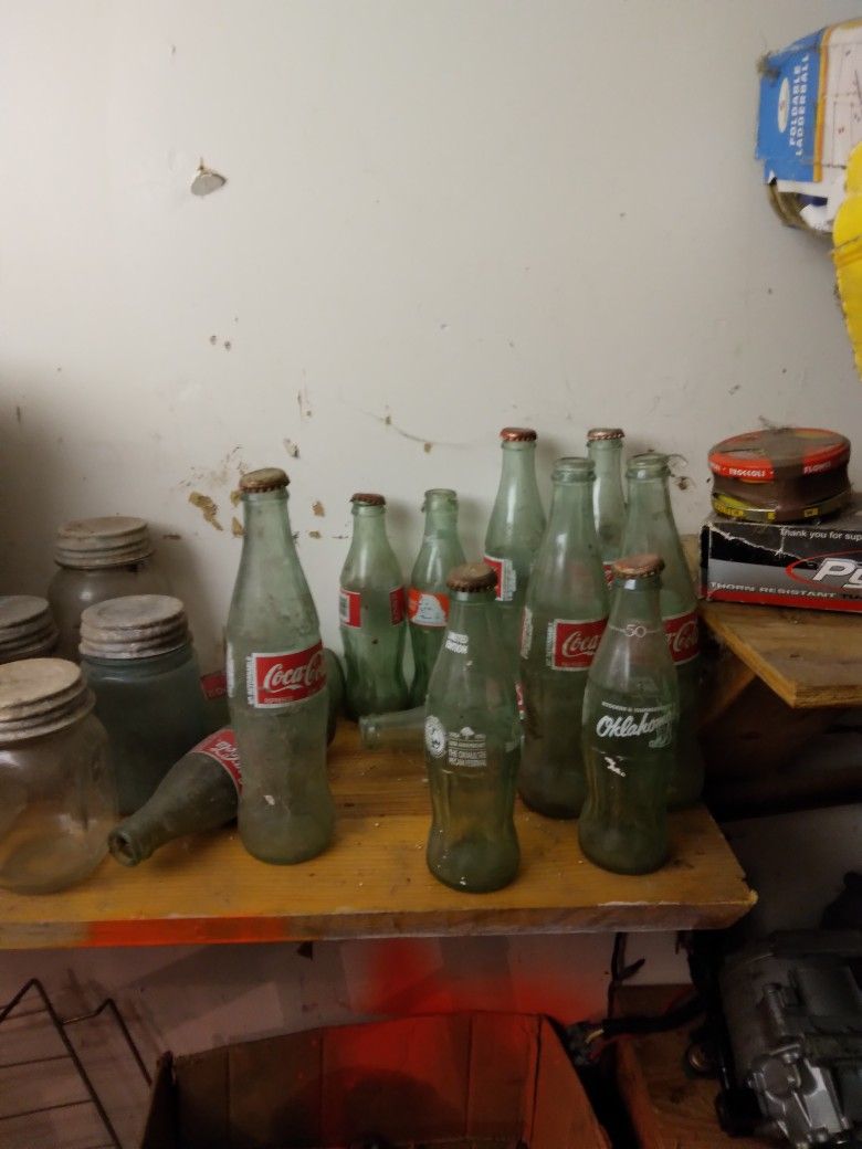 Old Glass Coca Cola Bottles