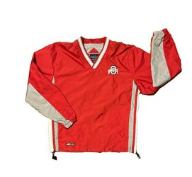Vintage Ohio State Buckeyes Holloway Pullover Windbreaker Jacket XS - Embroidered OSU - 90s Y2K