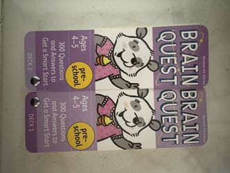 Brain Quest Preschool Quiz Cards