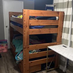 Bunk Beds Like New With Mattresses 