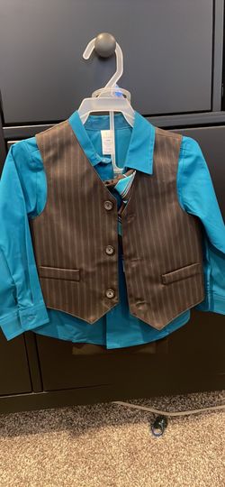 Blue And Brown Suit 24 Months
