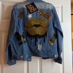 Keep It Cute Patchy Jean Jacket