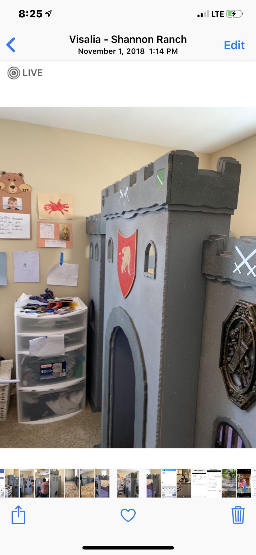 Harry Potter castle loft/playhouse twin bed $300 cash firm already disassembled