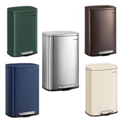 13 Gallon (50 L) Trash Can,  ( 5 colors available)
