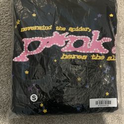 Sp5der Mens P*nk Hoodie 