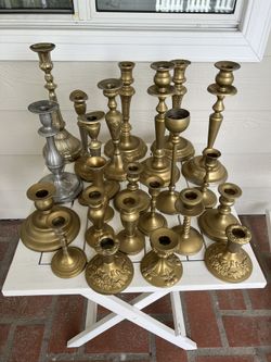 Vintage brass Candle Stick Holders
