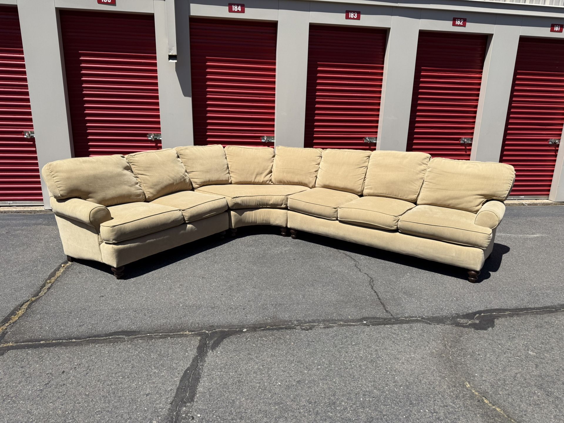 La-Z-Boy Roll Arm 3 Piece Sectional