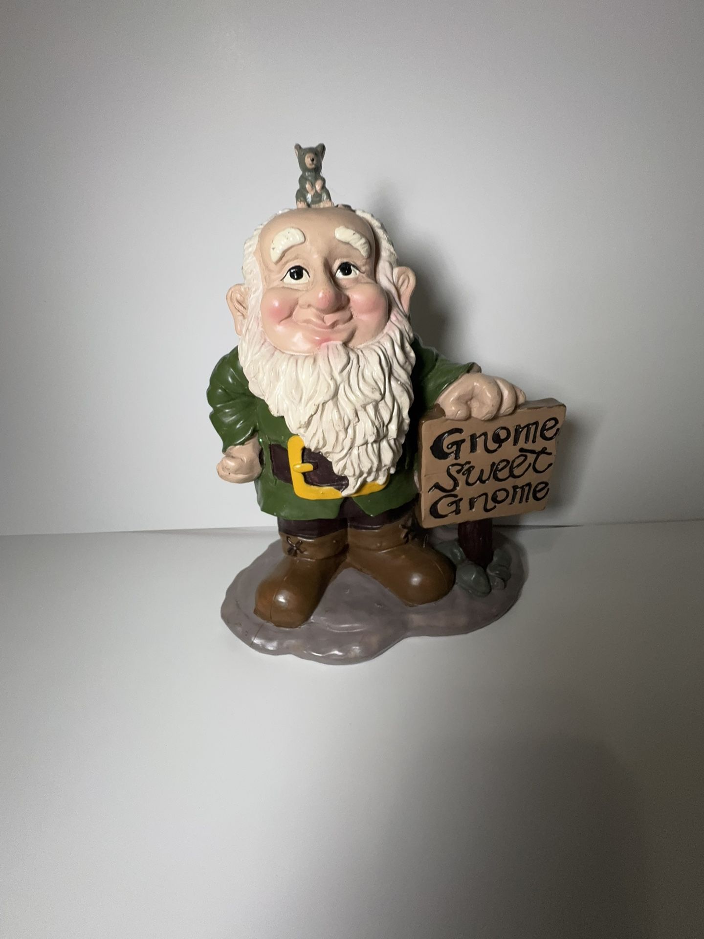 Garden Gnome Figurine Gnome Sweet Gnome Resin Statue Home Decor