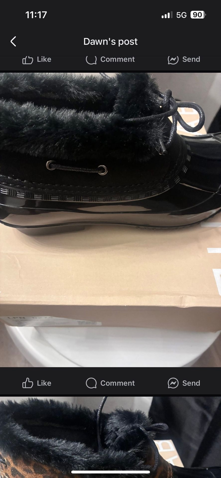 (2) Pairs Of Rain Boots Sz 6.5 $10 For Both