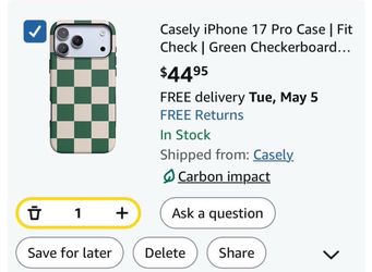 Green Checkerboard iPhone 17 Pro